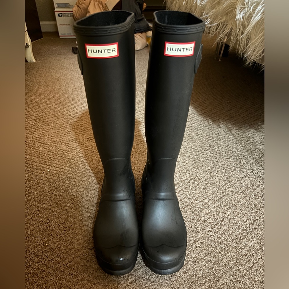 Hunter tall rain boots